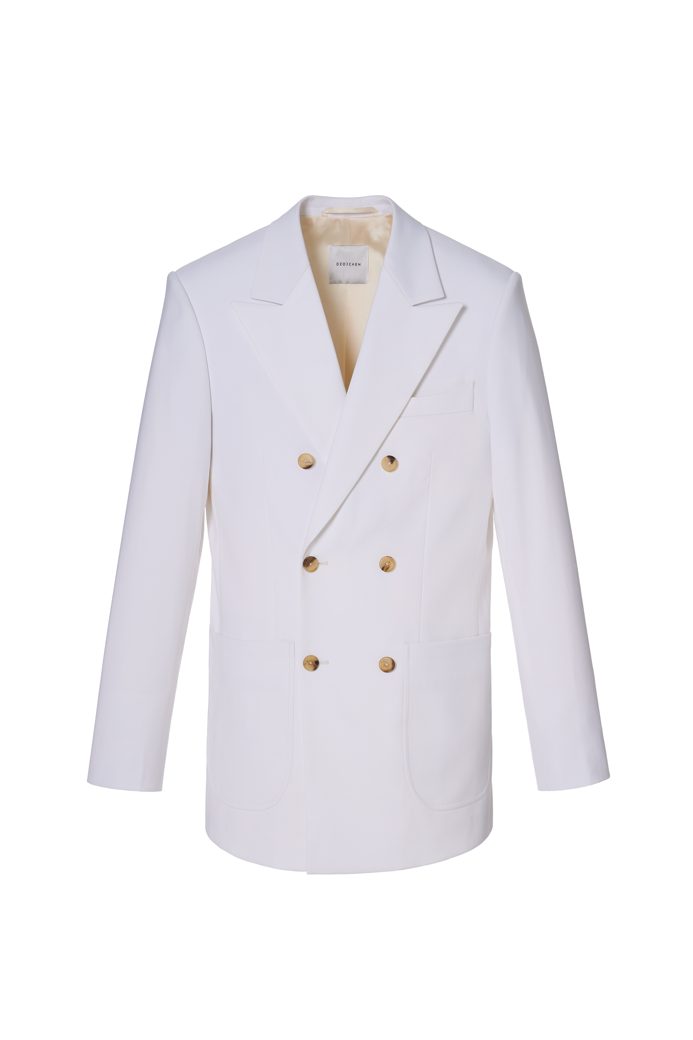 DZOJCHEN - Sailor White Double Breasted Kimono Suit Jacket